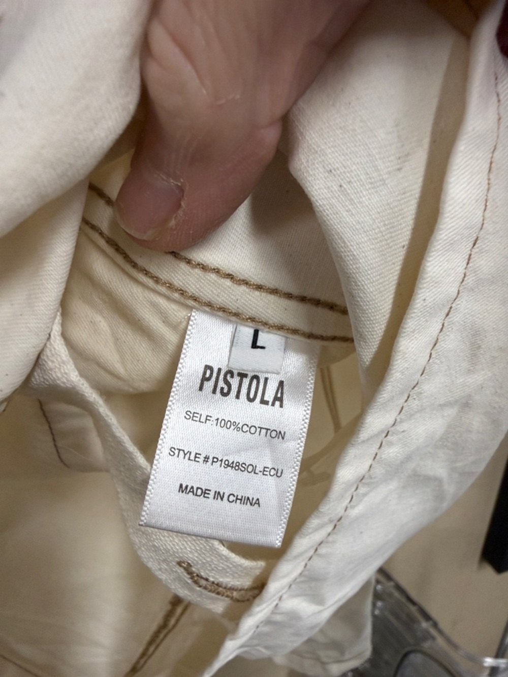 Pistola Parker Short Sleeve Field Suit Romper in Ecru Size Large NWOT - Picture 12 of 14